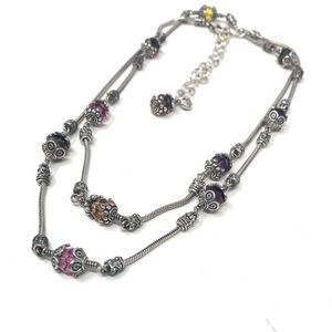 Brighton glass mountain colorful necklace